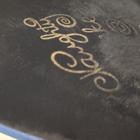 Naughty Monkey Knee High Rhinestone Suede Brown 4" Heel Boots (8) - Picture 4 of 8